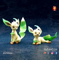 LEAFEON 2 POSES - PRE-SUPPORTED POKEMON | 3D