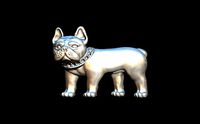 French Bulldog - PERRO BULLDOG FRANCES CON COLLAR DE GEMAS | 3D