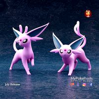 ESPEON 2 POSES - PRE-SUPPORTED POKEMON | 3D