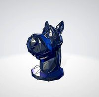 ScoobyDoo bust WIREFRAME VORONOI WIREMESH MESH | 3D