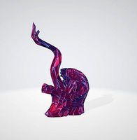 Venom bust WIREFRAME VORONOI WIREMESH MESH | 3D