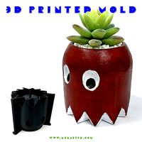 Pacman Planter mold - 3D printed mold | 3D
