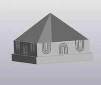 4 planters pyramid | 3D