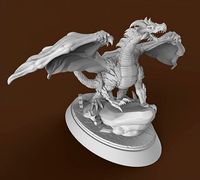 Classic occidental Dragon | 3D