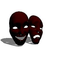 Stage theatre masks