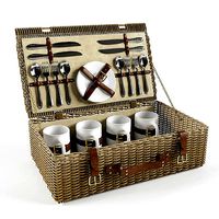 Picnic Set - Wicker Suitcase
