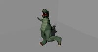 Timesplitters Dinosaur rigged Low-poly 3D model