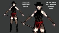 AAA 3D REALISTIC JAPANESE FEMALE CHARACTER - YAKUZA ASIAN FACE