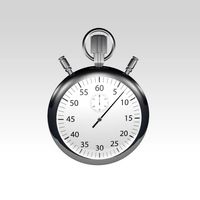 Silver stopwatch 3D Model
