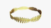 Olive Branch Headband Gold Crown