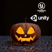 Carved Halloween pumpkin