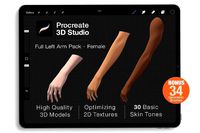 Procreate 3d Model - Left Arm Female