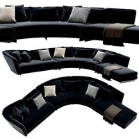 Minotti Seymour curved sofa