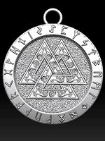 viking  valknut pendant