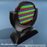 LED moving head 3D Model
