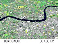 London 30x30km 3D City Map