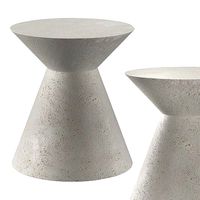GEOMETRIC CONCRETE SIDE TABLE