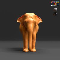 Asian Elephant - BaseMesh