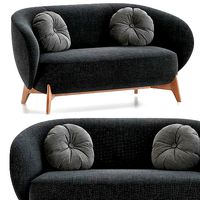 Sofa tillar Textile Grafit 3d model