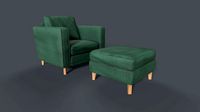 Burrow Nomad Armchair and Leg Rest