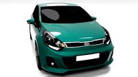 KIA RIO 3DOOR 2012 LOWPOLY
