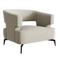 Holly Hunt Minerva lounge Chair grey model