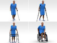 Patients Model Collections - Blue Dress