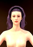 Long hair 039-FV2 for Yuna-FV2 3D model from Clo3D Software