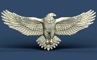 American eagle 3D STL Model for Machine Relief