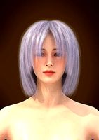 Short hair 036-FV2 for Yuna-FV2 3D model from Clo3D Software