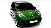 PEUGEOT 107 3D LOWPOLY