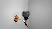 Applique Mizar 1 gold bulb
