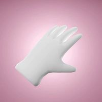 Cartoon Glove Hands Low Poly 3D Model