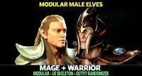 Warrior and Mage - Two Pack - Male Elf - Elves Collection UE5
