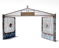 PBR pack of 2color old metal damaged military gates
