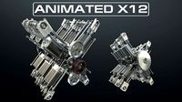 X12 Engine Working Animated