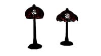 Stained Glass Lamps - RedBlack