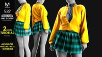 Girls outfit 16 - Marvelous - CLO Project file - Video Tutorial