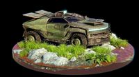 Sci fi CAR Military - Off road - Original Concept Humvee Rigged