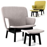 La Cividina ALA ARMCHAIR with FOOTREST