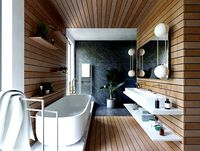 Modern bathroom full interior design