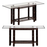 RECTANGULAR DINING TABLE IN BLACK BAMBOO by bakerfurniture