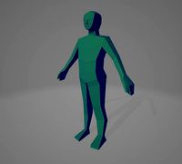 Low Poly Character PS1 PSX Style