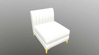 Triumph tufed Armless chair