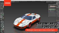A car similar to FORD GT 40
