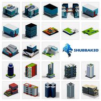 Voxel Modern Buildings Pack