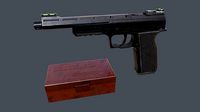 Pistol Long Range and Ammo Box