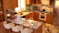 modern kitchen sketch up file