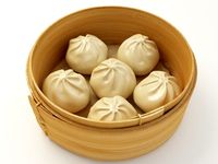 Red bean bun 3D Model