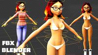 MIRACULOUS ALYA RIG ANIMATED WITH CLOTHES